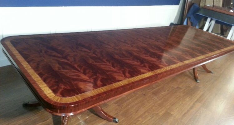 American Made Flaming Mahogany Conference Table, Over 13 ft. Long  $15000 Retail