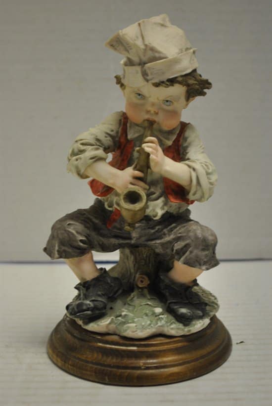 Capodimonte Porcelain Figurine Boy Horn,Data Entry Jobs Online From Home Without Investment