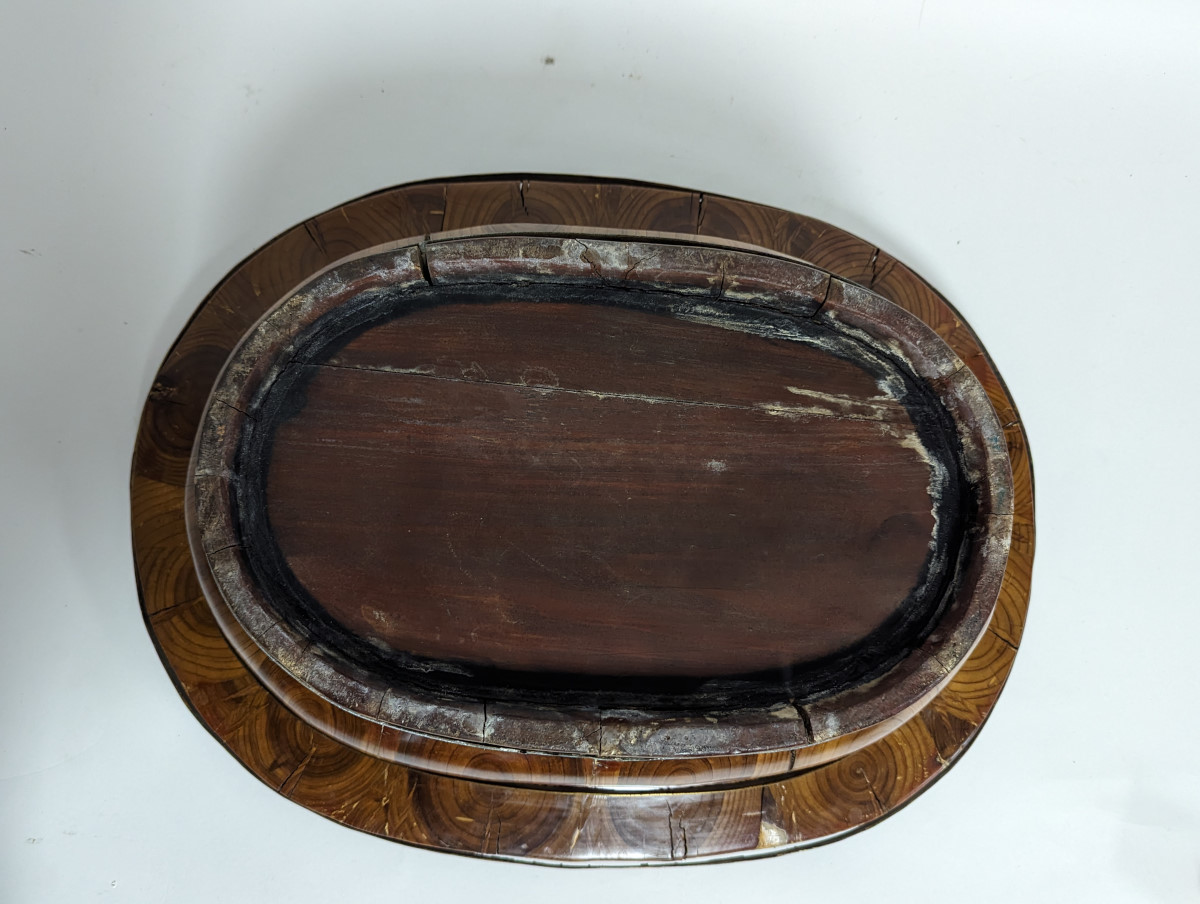 Antique Chinese Wooden Baby Bath, 15"H, Circa 1900's, PA6372 Aardvark